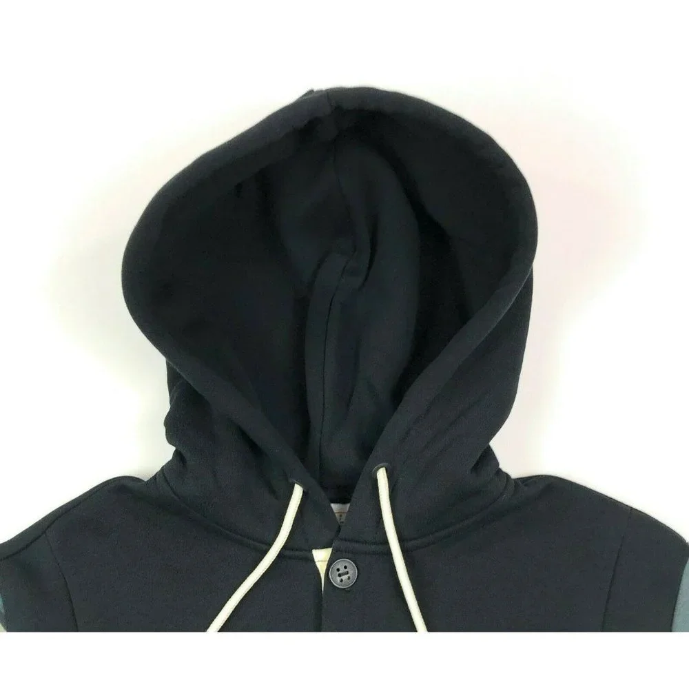 Fila Akeem Hoodie Sweatshirt Mens 2XL XXL Black Blue Camouflage Camo Pullover - Picture 3 of 11